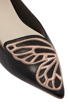 Bibi Butterfly Leather  Ballerina Flats